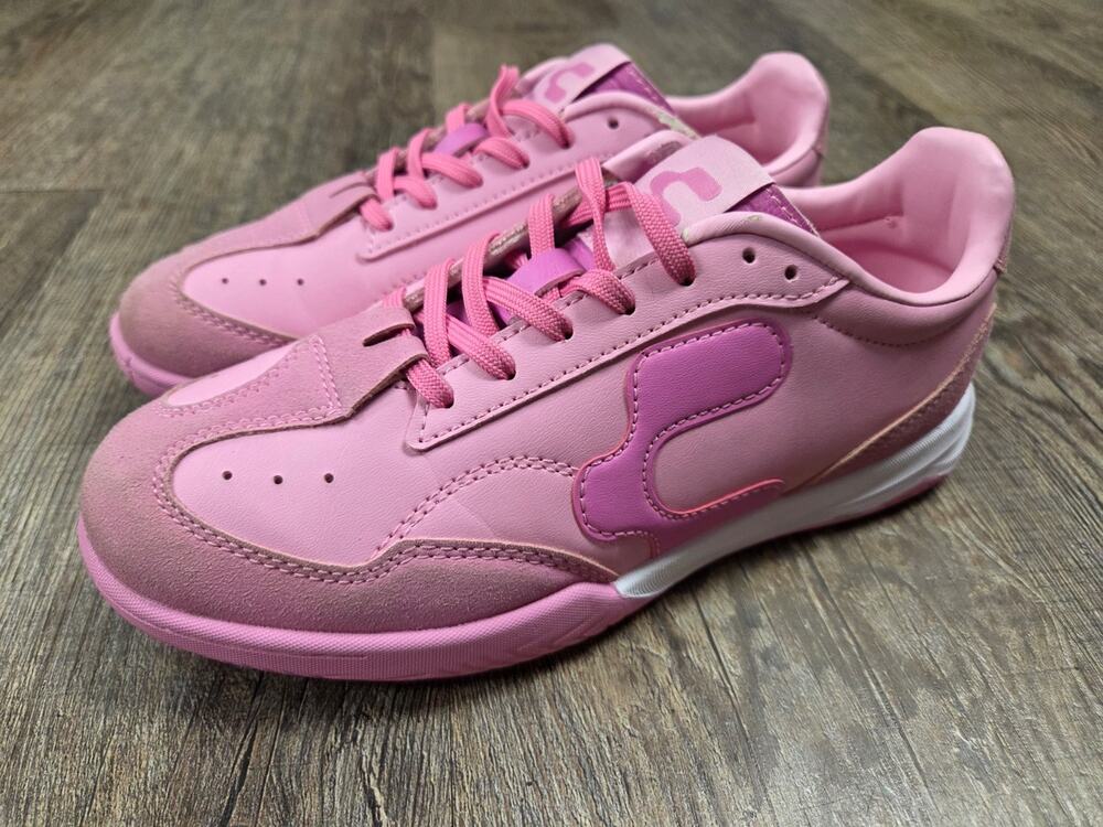 Charly Campista PU Indoor Soccer Shoes Cleats Solid Pink Girls Youth Size 4